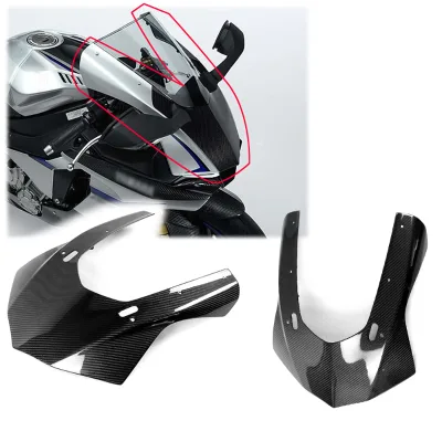 Motorcycle Carbon Fiber Front Fairing Cowl Front Fairing Panels Head Cowl for YAMAHA R1 R1M 2015 2016 2017 2018