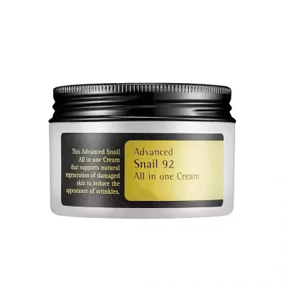 Snail Mucin 92  Repair Cream, Daily Face Gel Moisturizer for Dry Skin, Acne-prone, Sensitive Skin, Not Tested on Animals