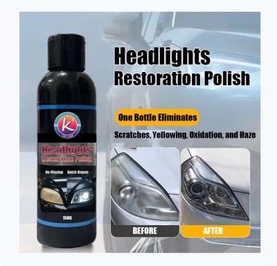 Factory Direct Supply OGAS 120ml Cleaner for Car Headlight Glass & Window Oxidation Remove Liquid Spray for Clean Headlights