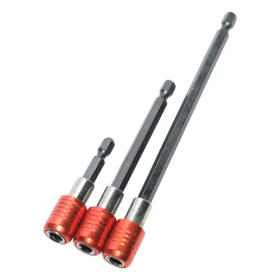 Manufacturer-Customized Hex Shank Red Alloy Self-Locking Quick-Release Extension Rod for Electric Drills Screwdriver Bits Impact