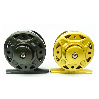 Fishing Reel, Portable Plastic Single Handle Fly Casting Spinning Reel Fishing Tackle Fishing Reel