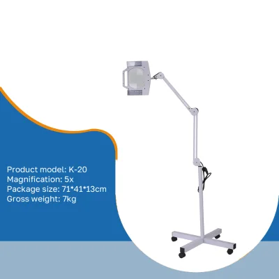Factory Direct Sale  Magnifying Lamp Led Cross Foot Square Led Light Beautician Equipment