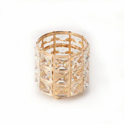 Wholesale Price Crystal Makeup Brush Candle Comb Holder Cosmetic Tools Organizer Eyebrow Pencil Pen Holder Makeup Brush Holder