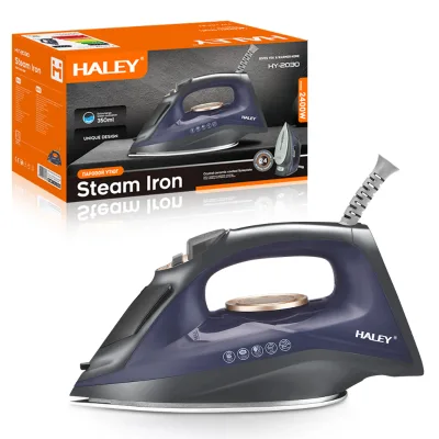 HALEY Steam Hand Clothing Ironing Machine Steam Iron With Anti Drip and Water Tank for Home Electric Pressing Iron