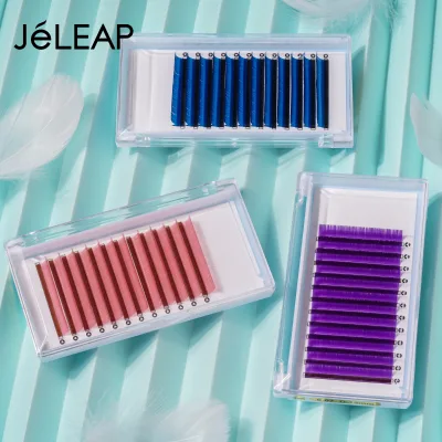 Natural Dark Matte Color 0.15 0.20 Classic Lash Private Label Individual Volume Professional Eyelash Extension Velvet Lash Trays