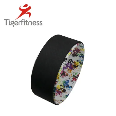High Quality Fitness Exercise Suede Rubber Roller Yoga Pilates Wheel