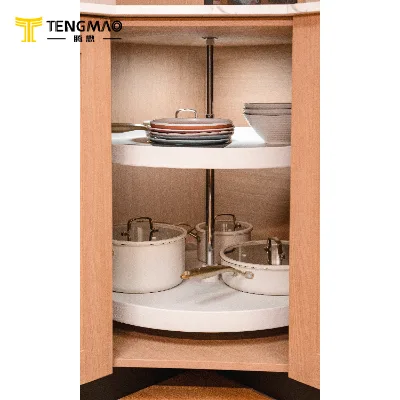 New Style Kitchen Household 360 Rotating Ps+Zink Alloy Shelving 18inch Kitchen Storage Rack