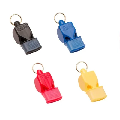 2025 Yiwu Factory Sell Well Outdoor Emergency Referee ABS Whistle With Blister Card Packing Whistles