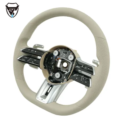 Lightweight Genuine Leather Anti-Slip Steering Wheel Model C-Class for Mercedes Benz