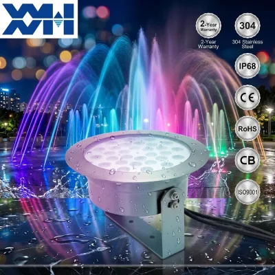 Professional Project-Grade Fountain Lamp Underwater Pool Light - 3-Year Warranty, 100% High-Pressure Testing Before Delivery