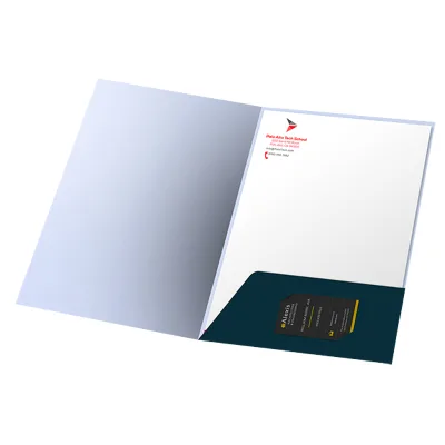 Customize Size Gloss Lamination UV Printing Full Color Durable/Protective/Recyclable Paper Custom Presentation Folder