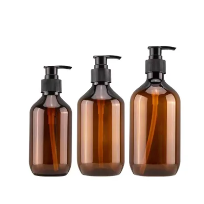 Custom Empty 500ml Plastic Cosmetics Face Skin Care Lotion Bottle with Pump