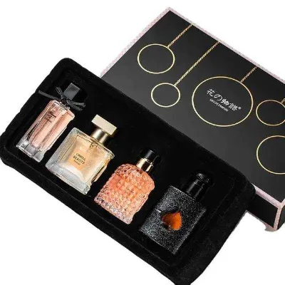 Custom Logo Three Pieces Perfume Set Long Lasting Fragrance Charming Perfume Gift Sets for Men