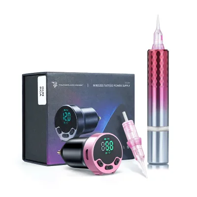 Biomaser New Dermografo! OEM/ODM TP009 Wireless Tattoo Machine Pen Microblading Pen Fit Universal Tattoo Cartridge Needles