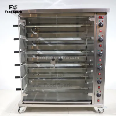 Factory Price Stainless Steel Commercial Gas Chicken Roaster three Six nine Layers Gas Chicken Rotisserie Oven for Restauarnt