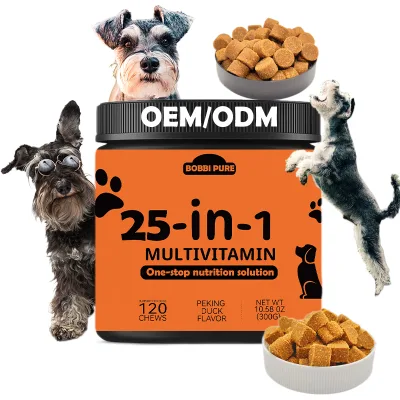 Professional Custom Brand Logo Dog Vitamins and Supplements N in 1 Pet Cats Vitamins