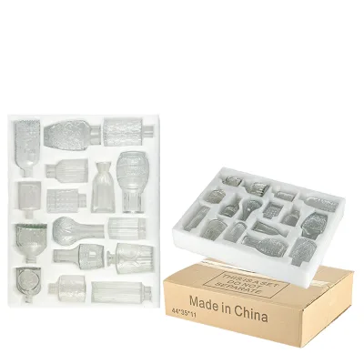 Wonder Set of 16pcs ClearGlassBudVases SmallModernNordicTabletopVasesBulk for Centerpieces&FlowerDisplay HomeTablewareDecoration