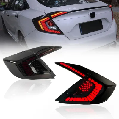 Car Led Taillights for honda civic 10th Sedan 2016 -2021 Rear Lamp for honda civic Tail Light