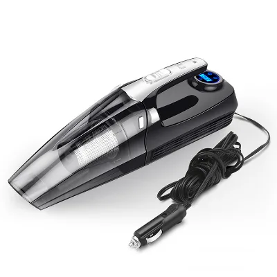 Hot Sale 12V With LED Lights portable Wet and Dry Vacuum Cleaner Held Mini Car Vacuum