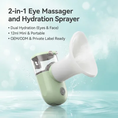 Portable Electric Dry Eye Fine Mister Machine Heated Nano Mist Sprayer for Dry Eye Relief Household & Outdoor Use