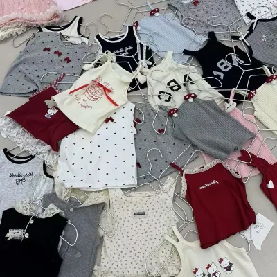 Wholesale Kids Tops Pants Skirts  Kids Verified Suppliers Mixed Clothing Brand New for Kids Stock Lot Clothes Wholesale