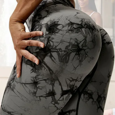 Large Size Seamless Women High Waist Soft Compression Stretchy Comfort Seamless Ribbed Women Gym Leggings