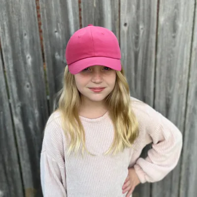 Hot New Solid Color Children's Baseball Cap Twill Fabric Sun Protection Hat for Business Use