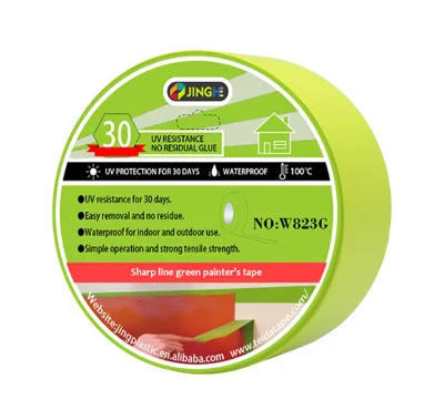Green Washi Paper Self-Adhesive Tape Single Sided with Acrylic Adhesive Water Activated Masking Tape for Painting