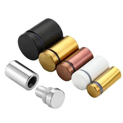 Black Advertising Steel Trim Head Screws for Concrete Glass Metal Acrylic Stainless Bolt Grub Custom Ss Trim Head Screws