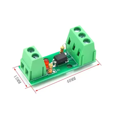 1-Way PC817 Optocoupler Isolation Board 3-24V Photoelectric Isolator Module for Industrial Control Signal Conversion