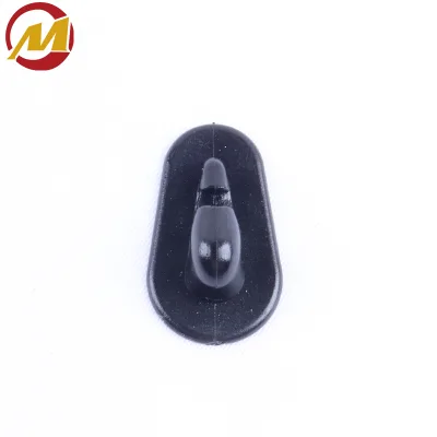 Hot Sale Plastic Shoe Lace Hooks, Plastic Free Stopper Painted ABS Black Drawstring Rope Plastic Cord End Lock String Stopper