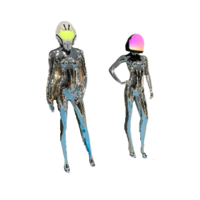 Futuristic Girl Custom LED Sculpture: a Popular Embodiment of Future Technology and Sensory Art in Decoration