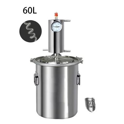 60L 316 Stainless Steel Distiller Alcohol Distiller Herbal Extract Machine