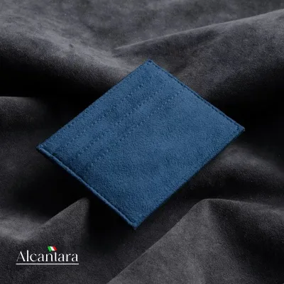 Business Wallet ID Name Card Case Luxury Credit Card Holder with Button Closure and Laser Printed Design