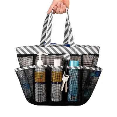 Convenient Portable Hanging Tote Bath Organizer Bag Multifunctional Storage for Bathroom Use