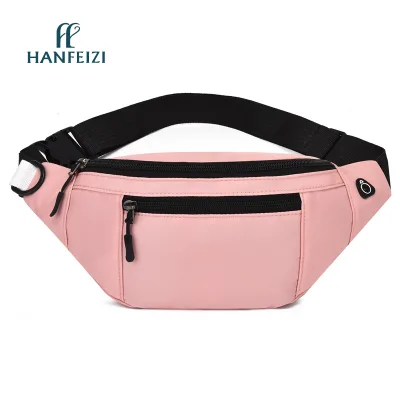 HANFEIZI Custom Logo Fashion Running Belt Waist Bag Phone Pocket Sports Shoulder Bags Men's Outdoor Waterproof Sling Chest Bags