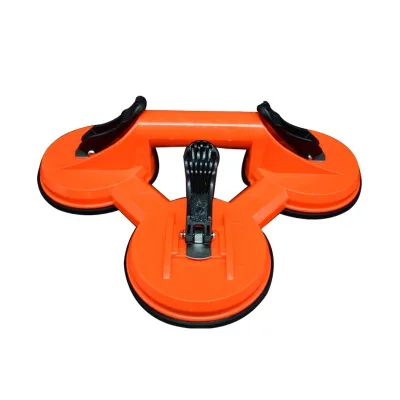 MUFASHA S3-120 Sucker Triple 3 Claw Suction Cup 100kg Capacity 6mm Thick for Glass Ceramic Tile Construction Use Heavy Duty