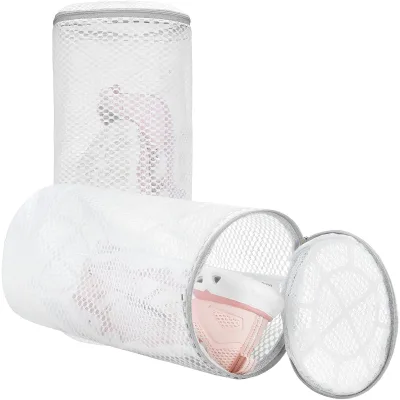Eco-Friendly Polyester Honeycomb Mesh Washing Machine Bags Strong Support Frame Shoe Cleaner Bags for Sneakers Laundry