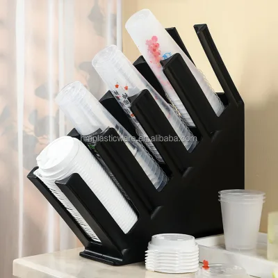 Modern Clear Acrylic Cup Holder For Bar Drink Glass Display And Storage
