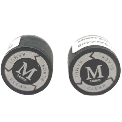 Cueelf Professional Kamui 9 Layers 14mm Leather Pool Cue Tip Kamui Clear Tips with Custom Logo H Hardness