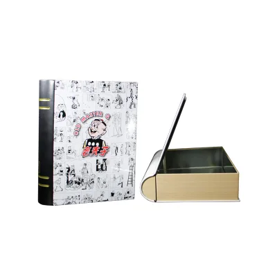 Full Printing Book Shaped Large Tea Tin Box Special Mooncake Tin case