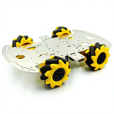 Wheel Aluminum Alloy Car Chassis DIY Ultrasonic Intelligent Obstacle Avoidance Car 4WD Four-wheel Drive Chassis