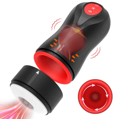 Male Masturbator 3D Realistic 10-Speed Vibrating Masturbation Cup-Waterproof 170x85mm