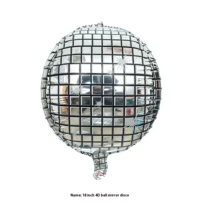 Customize Various Effects 22-Inch Silver Golden Rainbow 4D Disco Ball Laser Plastic KTV Disco Dance Bar Atmosphere Outfit