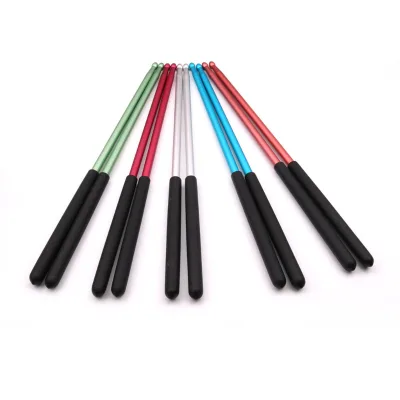 Colorful Mental Drumsticks Aluminum Alloy Drumstick for Jazz Drum 5 Colors