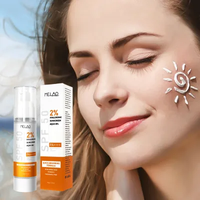 Skin Care Gel Sunscreen Face Moisturizer Herbal Whitening Tanning Protection Sunblock SPF 50 Korean Gel Transparent Sunscreen