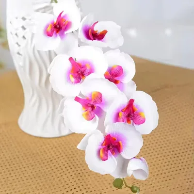Hstyle Butterfly Moth Phalaenopsis for Wedding Home Festival Decoration Silk Flowers Artificial Orchids Artificial Flowers