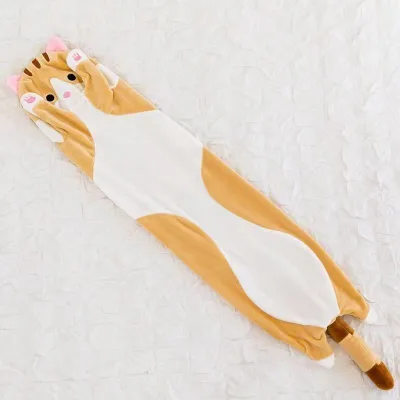 Promotion 5 to 7 Years Long Column Pillow Plush Cat Pillow 14 Years & up 130cm Cute Soft Long Cat Pillow Plush Toys Stuffed