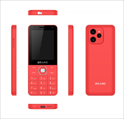 Wholesale 2.8 Inch Touch Screen 4G Volte Keypad Android 11 MT6737M Quad Core Mobile Phone with Whatsapp Fecebook Cell Phone P6