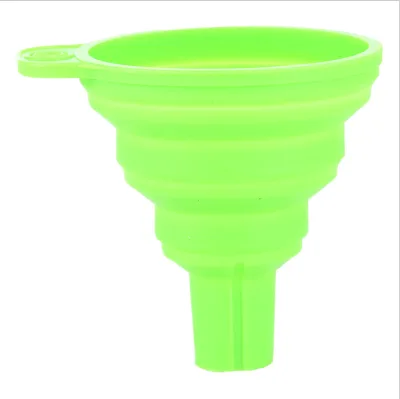 High Quality Colorful Multi-function Food Grade Silicone Collapsible Foldable Kitchen Funnel